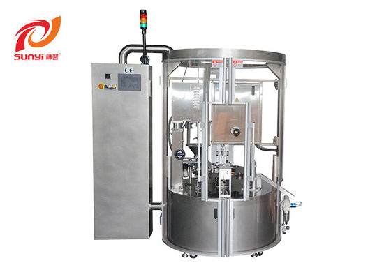 Lavazza/Nespresso/Kcupsの窒素の洗い流すシステムが付いている回転式液体のコーヒー カプセルの充填機